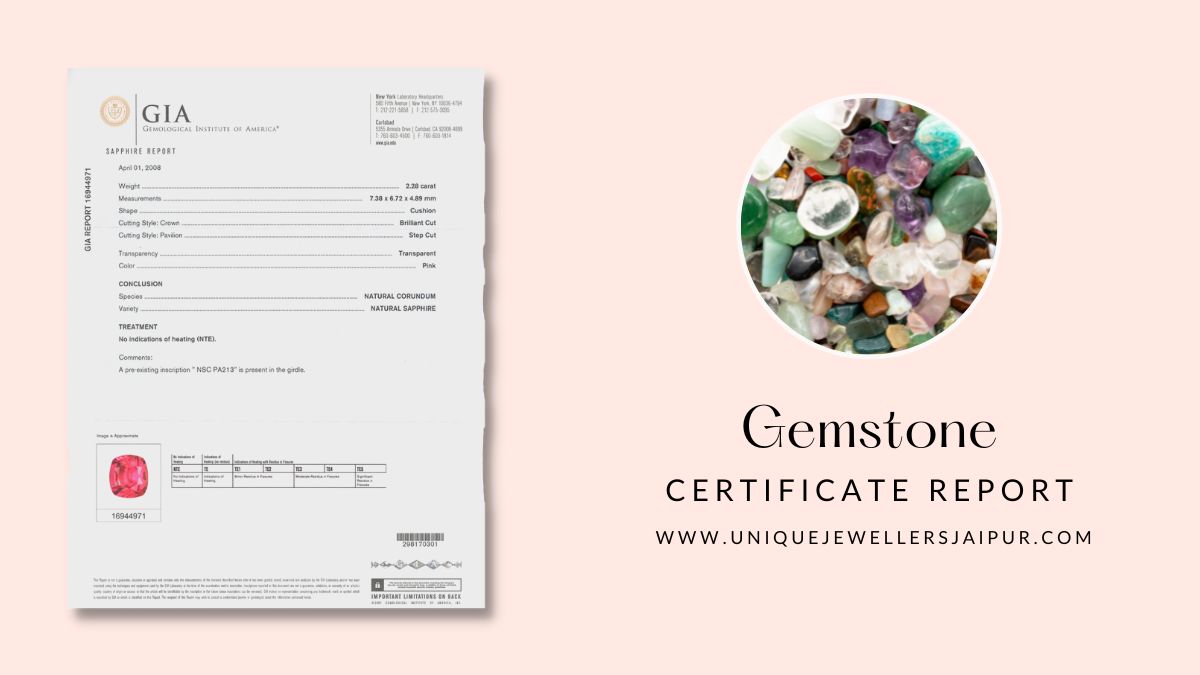 Gemstone Certificate Report: How to Read & Actually understand it